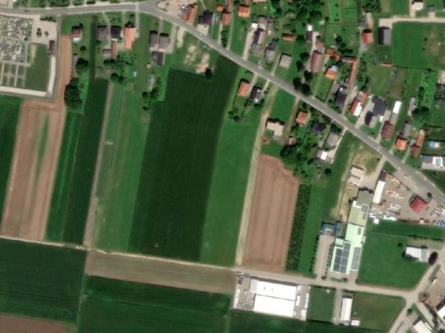 Grundstück 1494 m2, Sveti Martin Na Muri, Parzelle Nr. 1245 - Satellitenbild