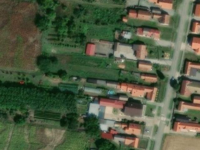 House 820 m2, Vetovo, parcel 1653 - satellite image