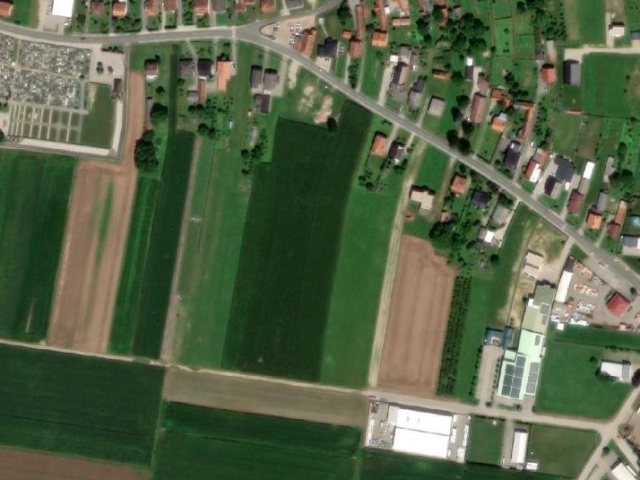 Grundstück 1637 m2, Sveti Martin Na Muri, Parzelle Nr. 1247 - Satellitenbild