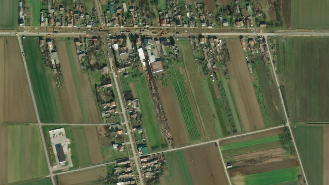 Haus 1567 m2, Viljevo, Parzelle Nr. 72 - Satellitenbild der Parzelle