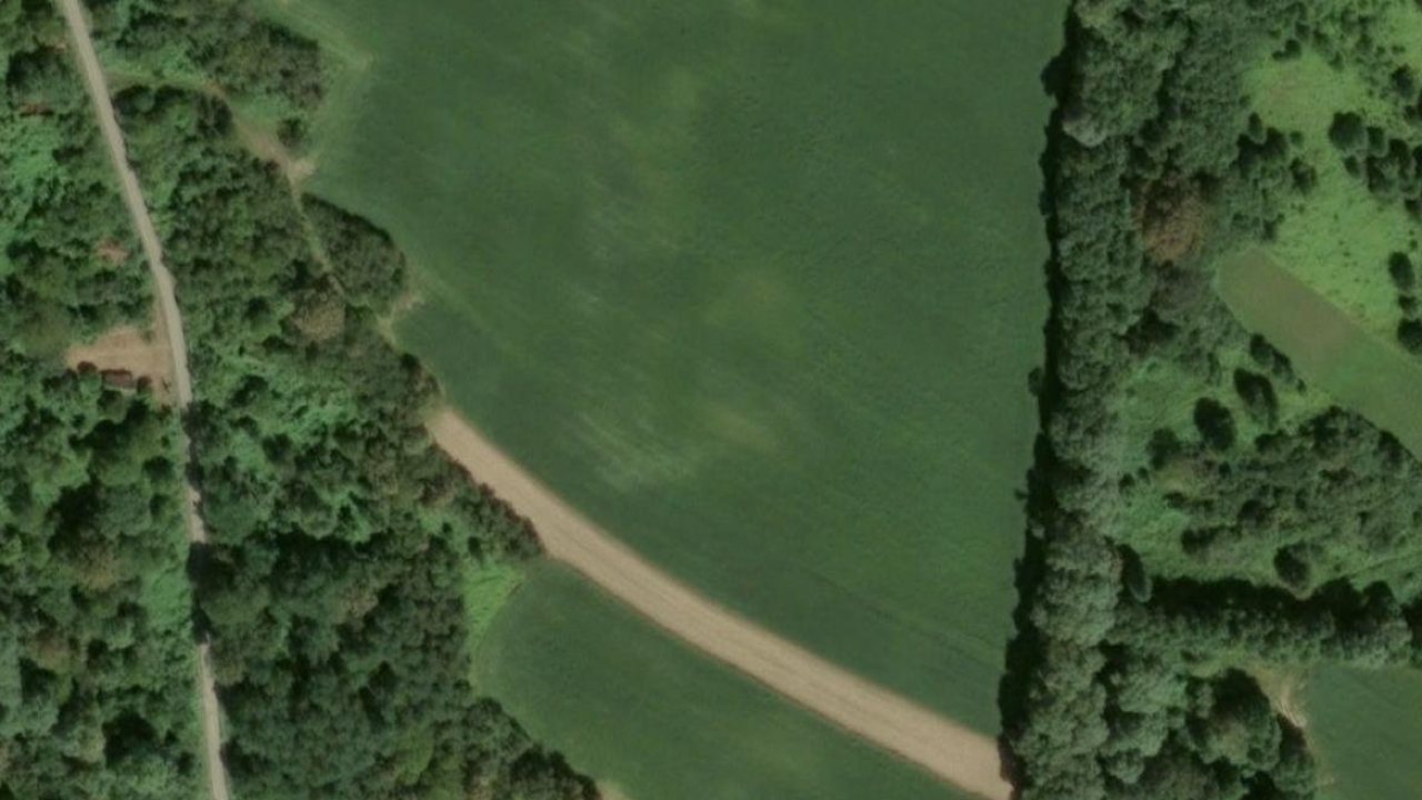 Land 16534 m2, Sibenik, parcel 216/1 - satellite image of the parcel