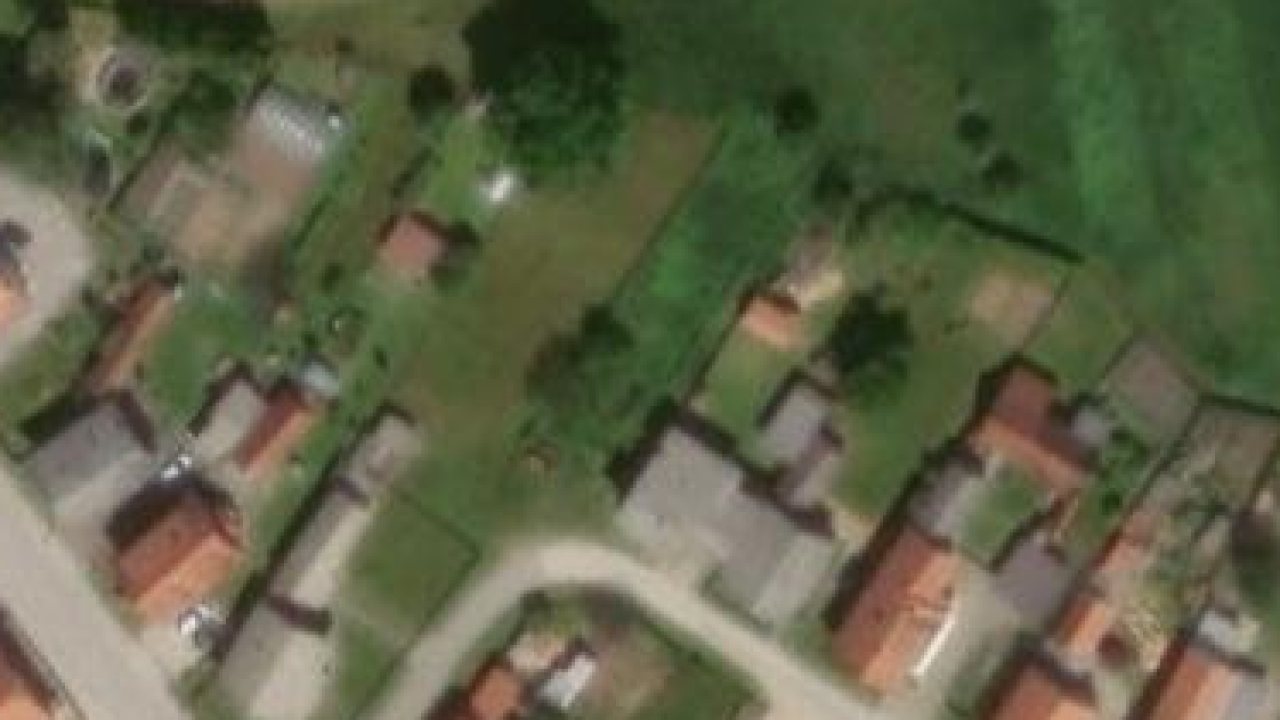 House 795 m2, Nedelisce, cadastral parcel 1416 - satellite image of the parcel
