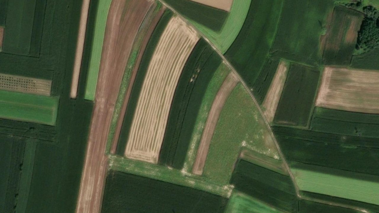 Grundstück 2291 m2, Koprivnicki Ivanec, Parzelle Nr. 2387 - Satellitenbild der Parzelle
