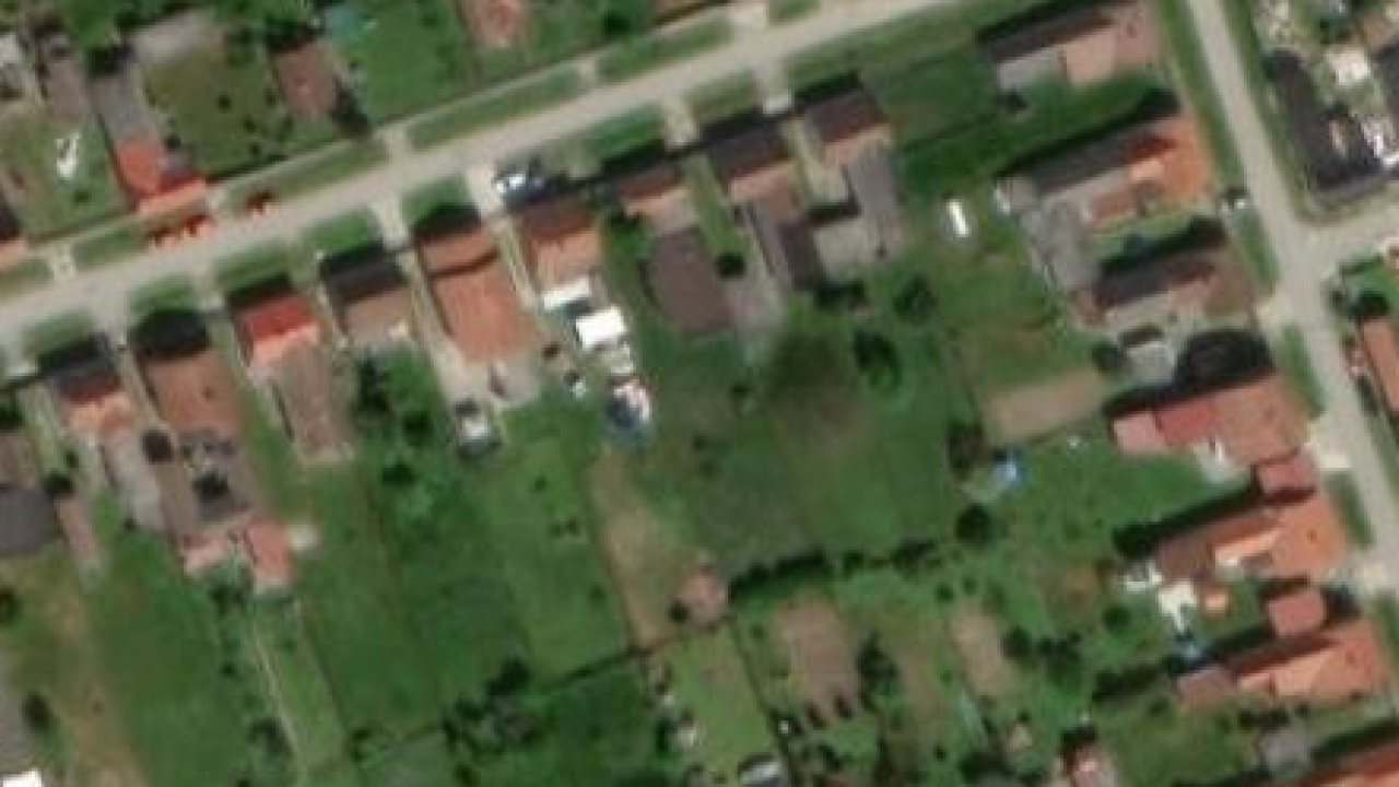 Haus 158 m2, Belisce, Parzelle Nr. 257 - Satellitenbild der Parzelle