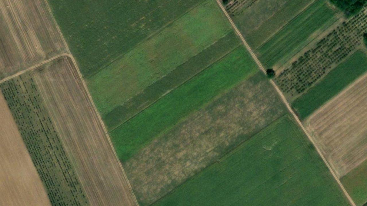 Land 9380 m2, Suza, parcel 204 - satellite image of the parcel