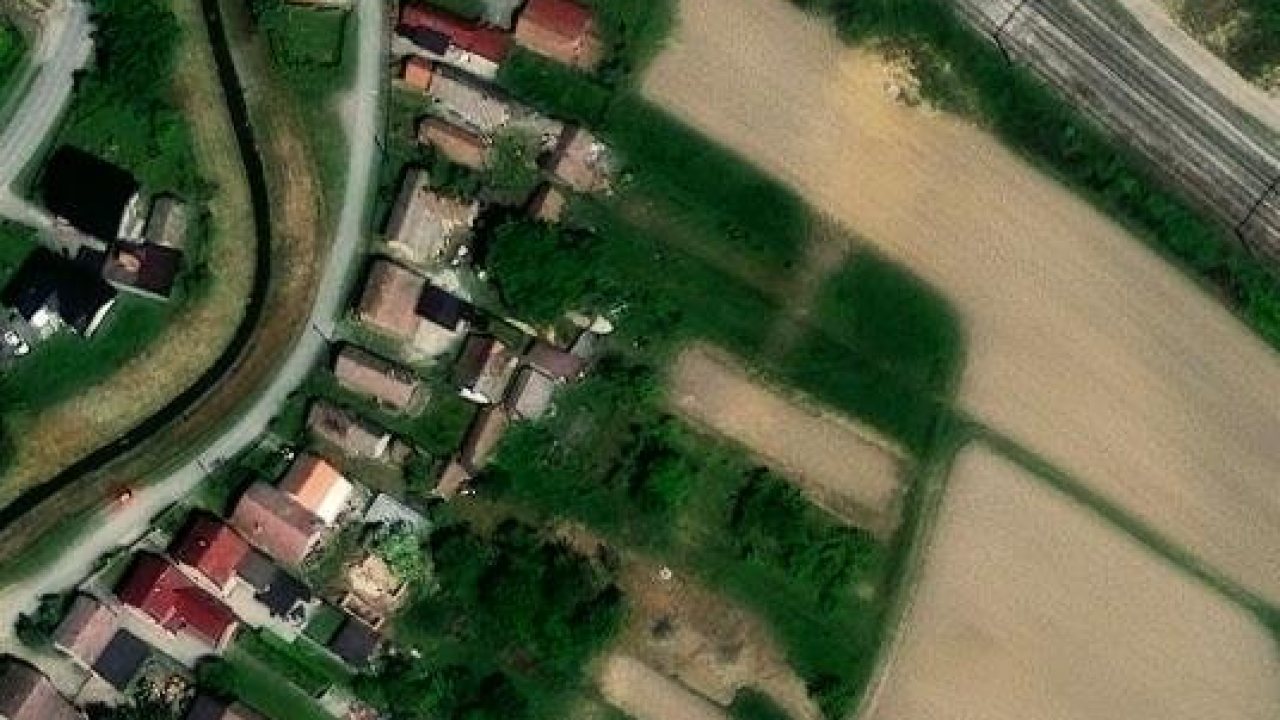 House 1782 m2, Kutina, parcel 8451 - satellite image of the parcel