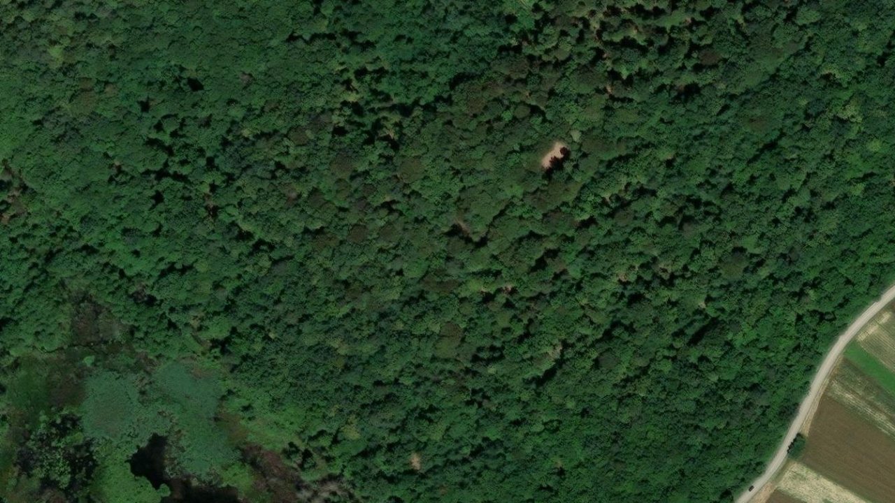 Zemljiste 1798 m2, Druskovec, k.c. 6/135 - satelitska snimka cestice