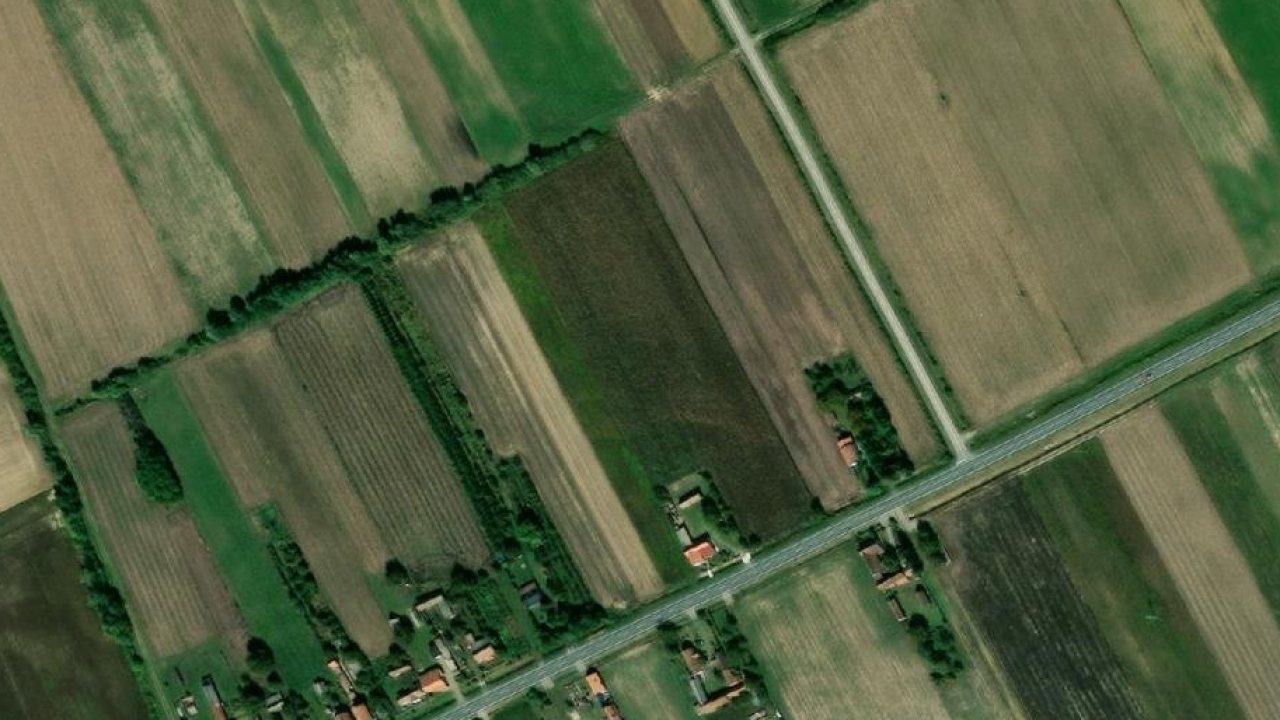 House 121 m2, Moslavina Podravska, plot no. 1429/1 - satellite image of the parcel