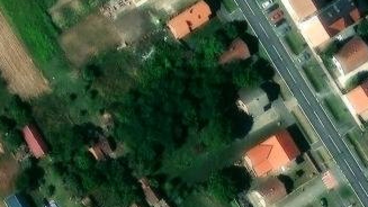 House 1034 m2, Ernestinovo, parcel no. 174 - satellite image of the parcel
