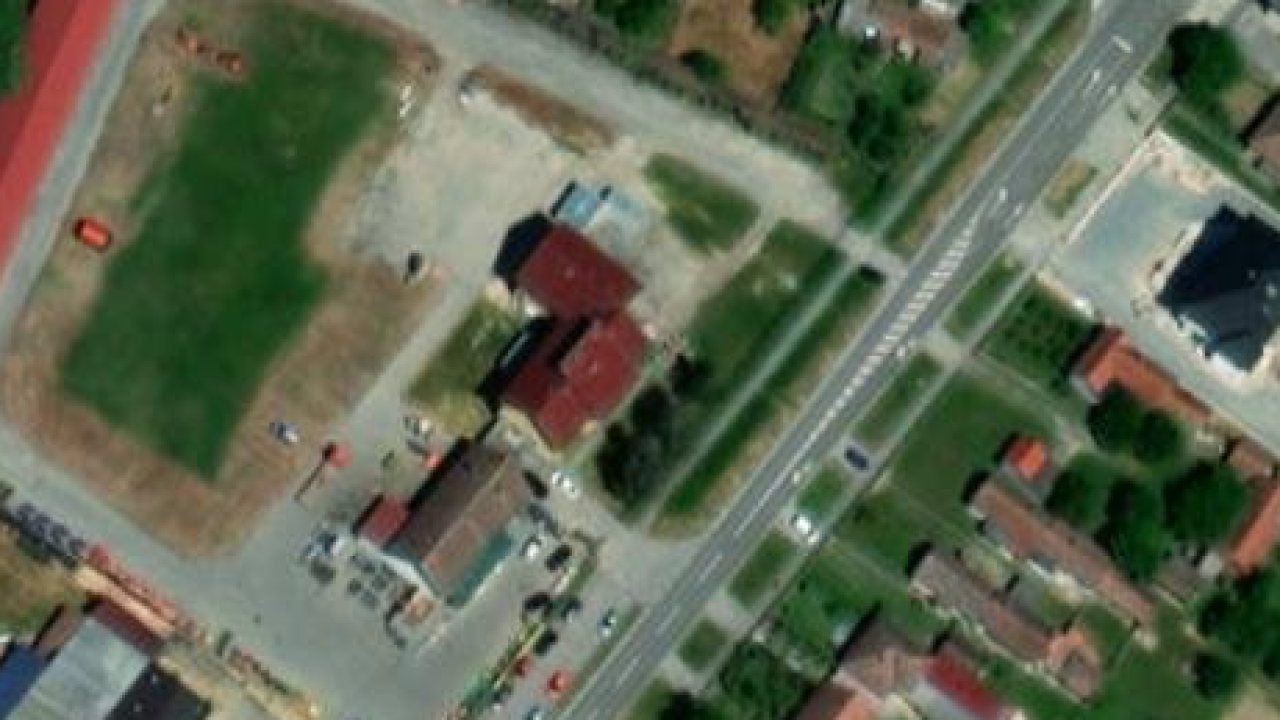 Land 2150 m2, Podravska Slatina, parcel no. 2100/2 - satellite image of the parcel