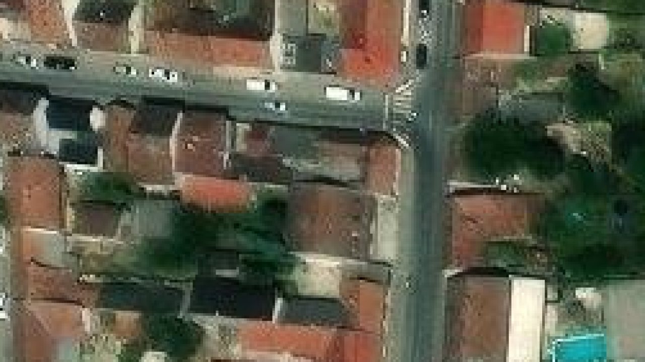 House 97 m2, Osijek, parcel 2579/1 - satellite image of the parcel