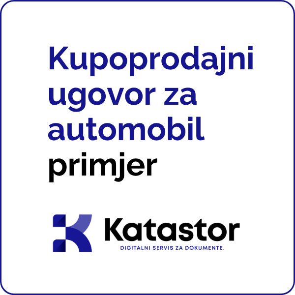 kupoprodajni ugovor za auto kupoprodajni ugovor za auto