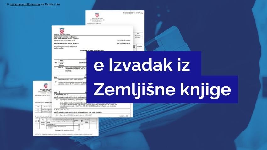 e izvadak iz zemljisne knjige
