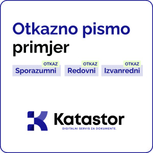 otkazno pismo primjer