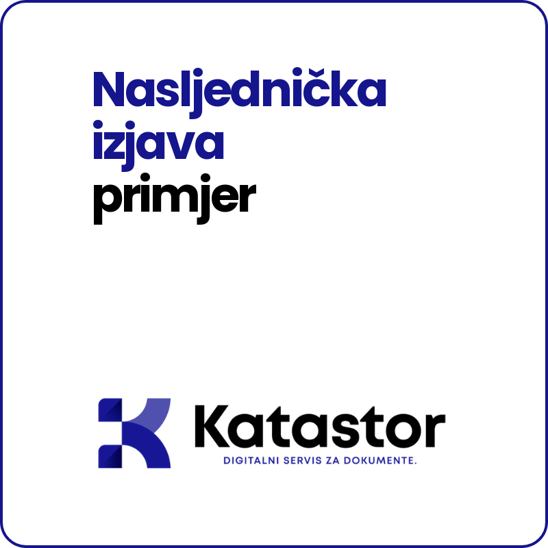Nasljednicka-izjava primjer Nasljednicka izjava primjer Word predlozak