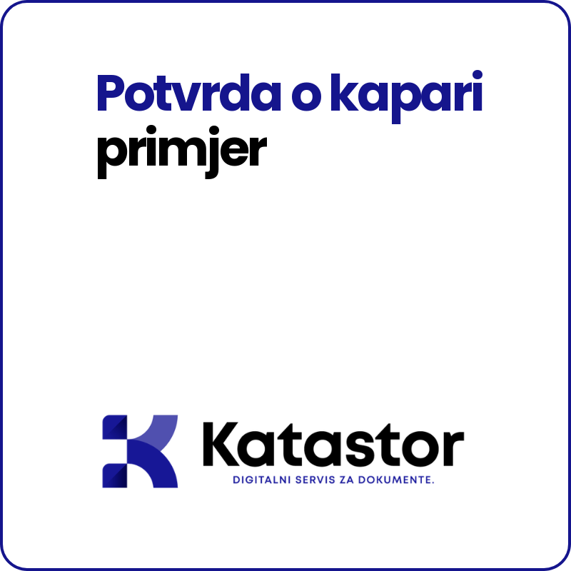 Potvrda-o-kapari primjer Potvrda o kapari primjer Word predlozak