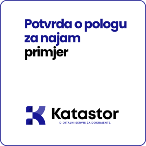 Potvrda o pologu jamcevini primjer Word predlozak