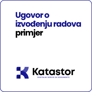 Ugovor o izvodjenju radova primjer Word predlozak
