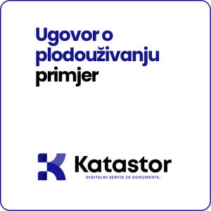 Ugovor o osnivanju plodouzivanja primjer Word predlozak