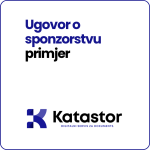 Ugovor o sponzorstvu primjer Word predlozak