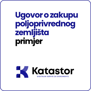 Ugovor o zakupu poljoprivrednog zemljista primjer Word predlozak