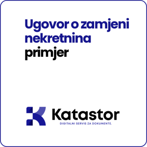 Ugovor o zamjeni nekretnina primjer Word predlozak